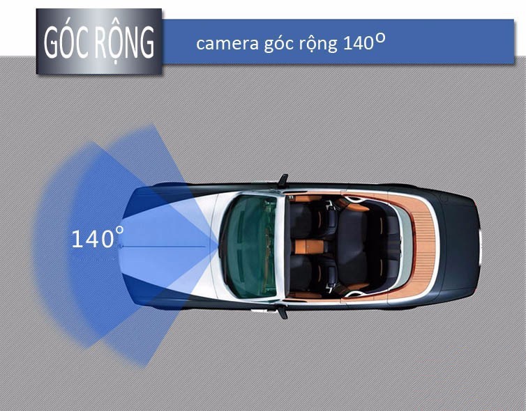 góc quay 140 độ cho camera HD 955 Plus